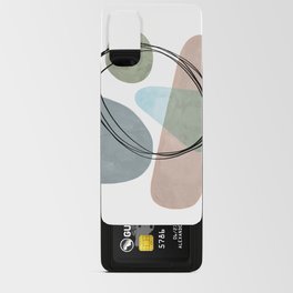 Abstract blob art with chalk texture Android Card Case