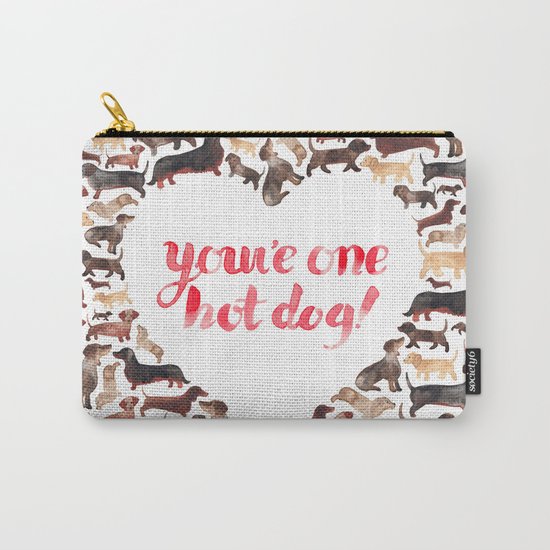 One Hot Dog Carry-All Pouch