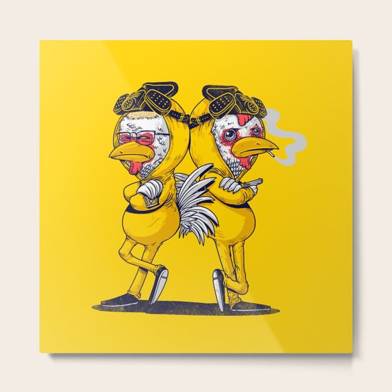 Pollos Metal Print