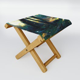 Walking through the fairy forest Folding Stool