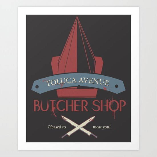 The Silent Butcher Art Print