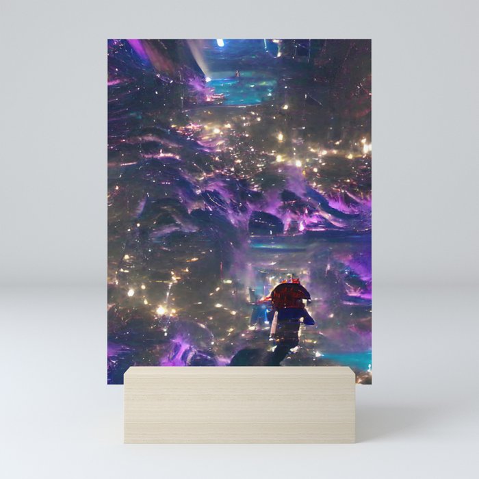 Galaxy Runner Mini Art Print