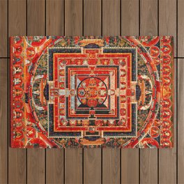 Mandala Buddhist 9 Outdoor Rug