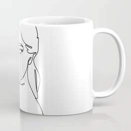 Line art about depression and burnout Coffee Mug