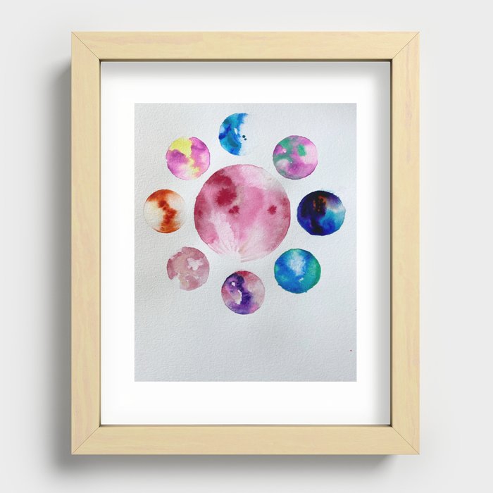 Rainbow Celestials #1 Recessed Framed Print