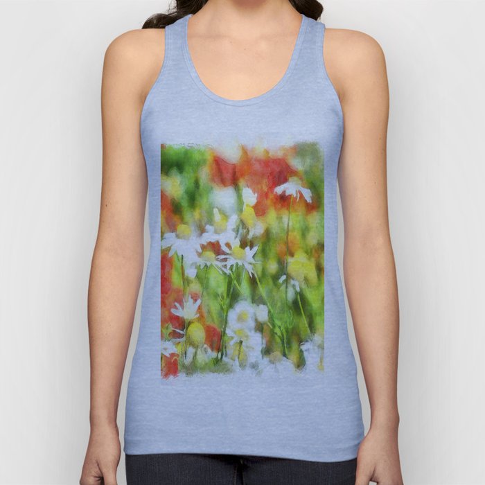 The Colors Of Spring On A Sunny Day Watercolor Tank Top