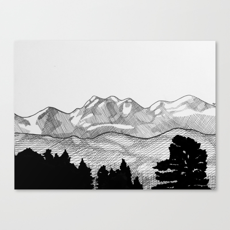 Colorado Mountains Canvas Print By Scatterbrained Society6