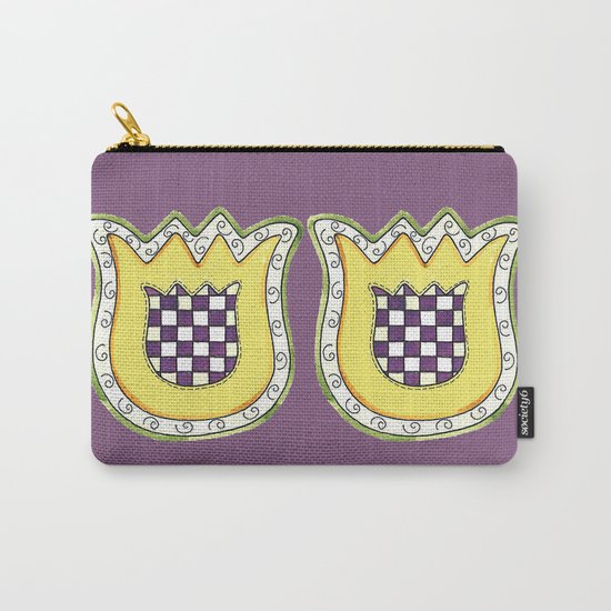 Yellow Tulip Carry-All Pouch