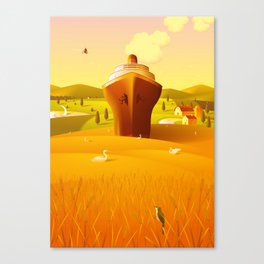 Wheat Field Canvas Print