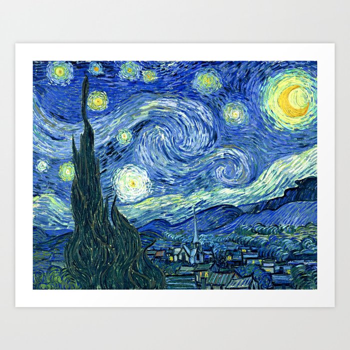 Vincent van Gogh Starry Night 1889 Art Print