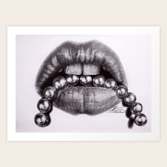 Sexy Lips Art Print