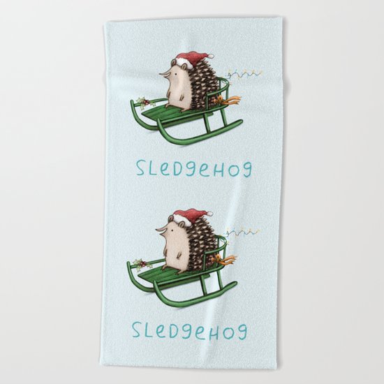 Sledgehog Beach Towel