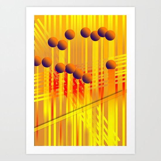 sıcak renkler Art Print