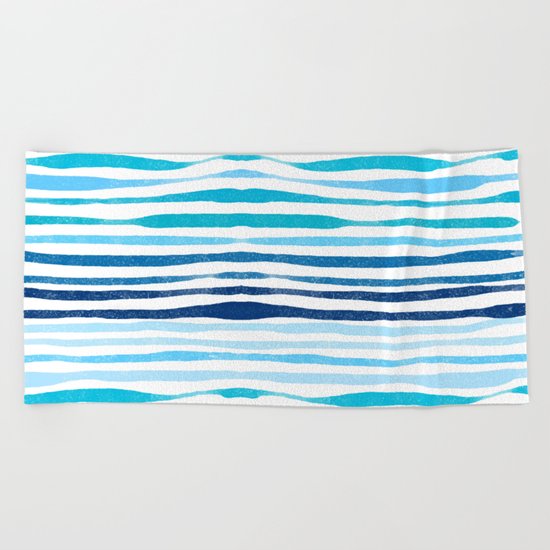 Waves Beach Towel