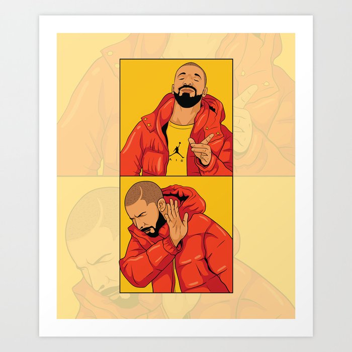 Custom Meme Drake Metal Prints for Sale