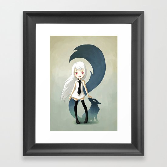 Fox Daemon Framed Art Print