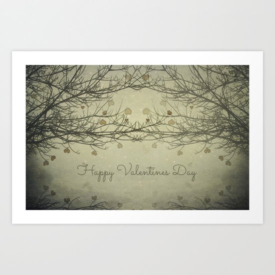 Happy Valentines Day Art Print