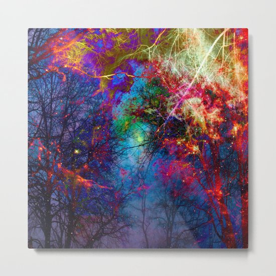 Colorful fiber Metal Print