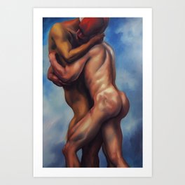 Joseph Art Print | Nude, Erotic, Gay, Painting, Evil, Oil 