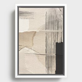 Paper Abstract Framed Canvas