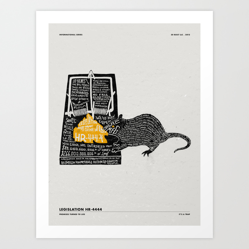 It S A Trap Art Print By 50built Society6