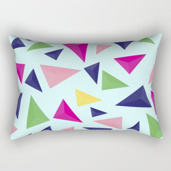 Colorful geometric pattern VIV Rectangular Pillow
