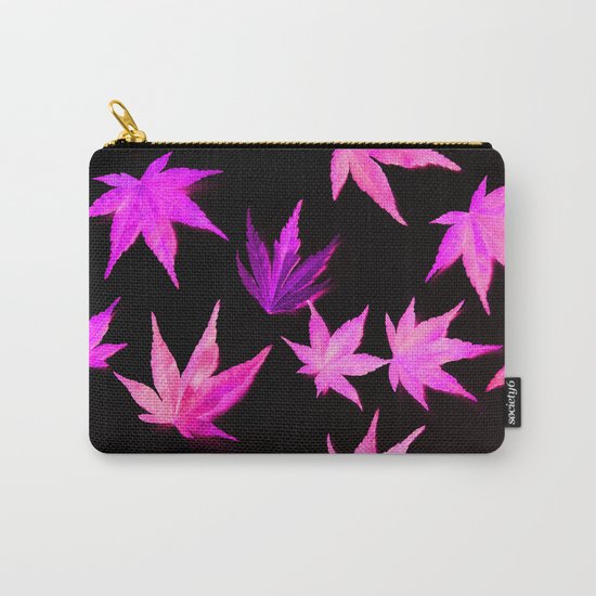 AUTUMN ROMANCE - LEAVES PATTERN #2 #decor #art #society6 Carry-All Pouch