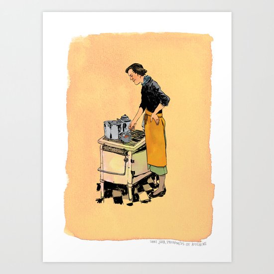 Saint Julia, Patroness of Kitchens Art Print