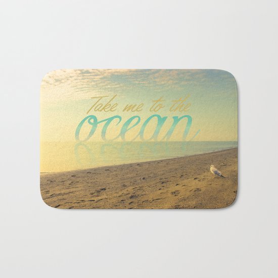 Winter Beach Bath Mat