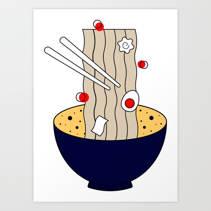 noodles Art Print