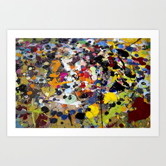 Palette. In the original sense of the word. Art Print