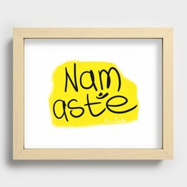 Namaste scribbles Recessed Framed Print