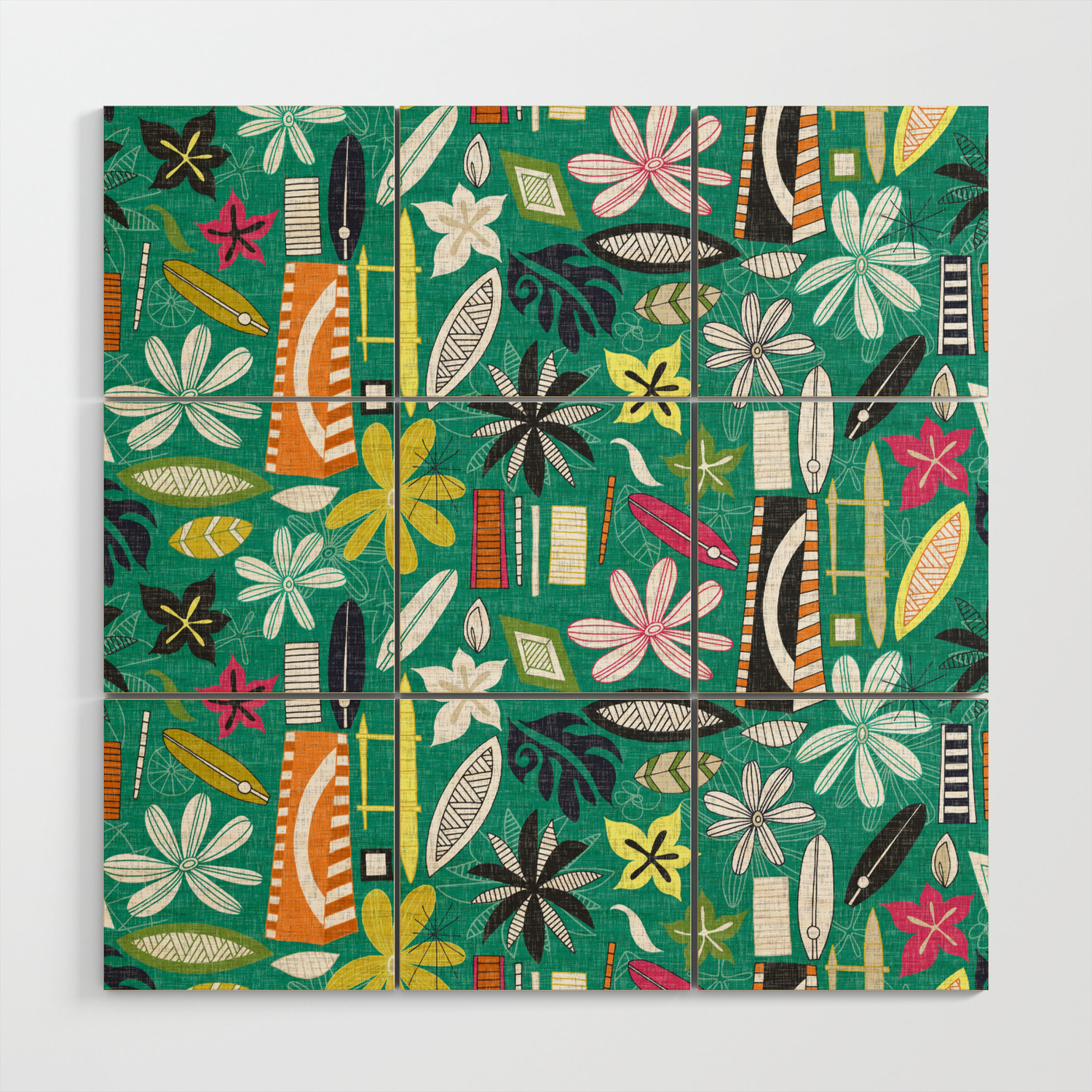 Get Wallpaper Beachy Jade Wood Wall Art By Sharonturner Society6 For Android