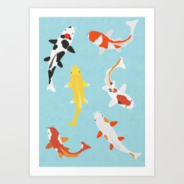 Koi Fish art  Art Print