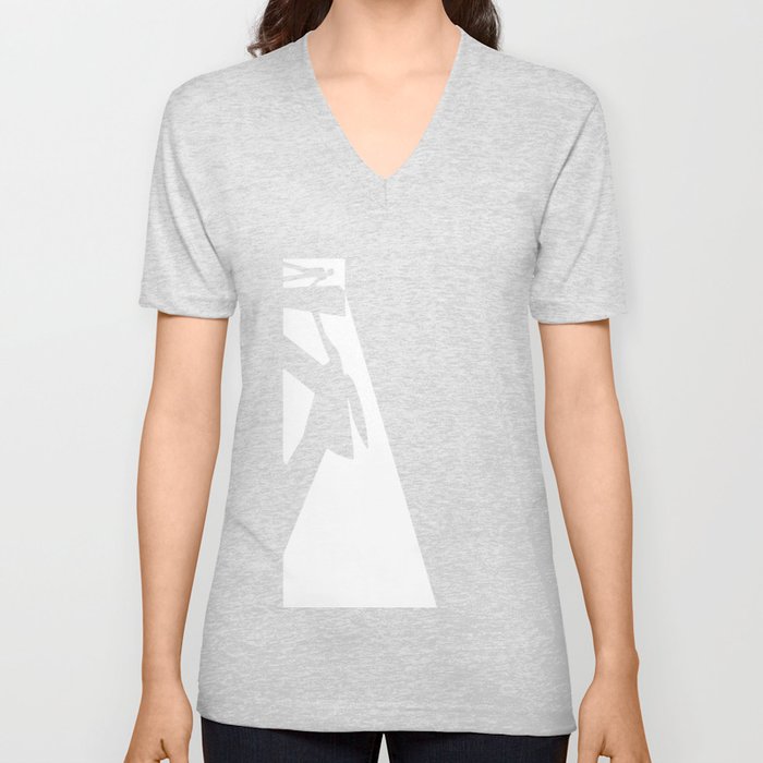The Visitor Silhouette V Neck T Shirt