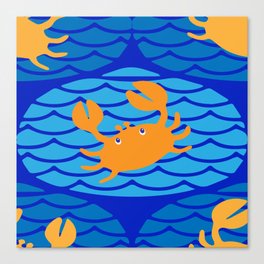 Cute crabs Canvas Print