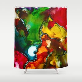 Liquid Color Shower Curtain