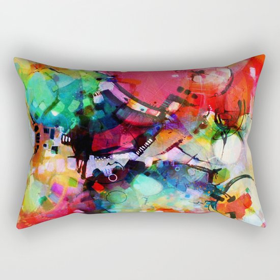 Color Cacophony Rectangular Pillow
