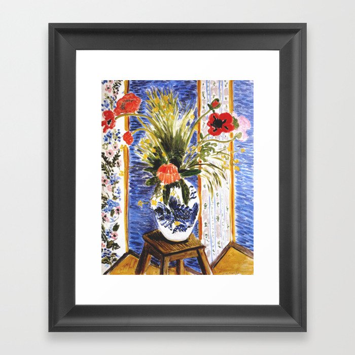 Matisse - Poppies 1919 Artwork for Wall Art, Prints, Posters, Tshirts, Women, Men, Kids Framed Art Print