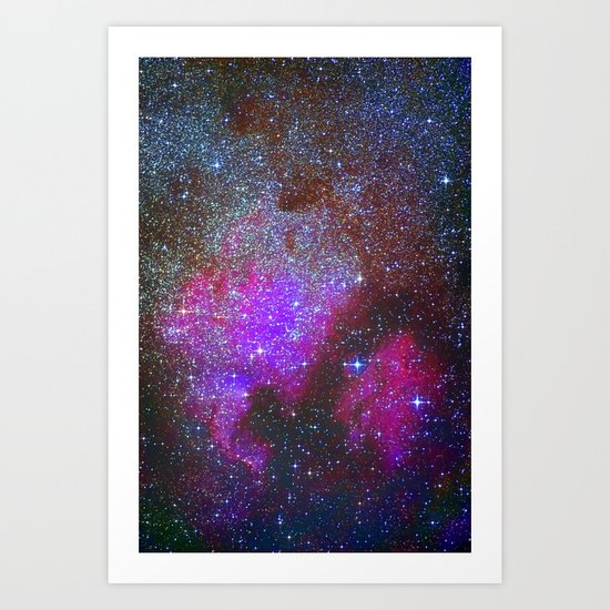 North America Nebula: Stars in the space. Art Print
