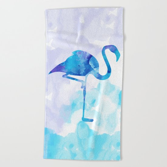 Abstract Flamingo Beach Towel