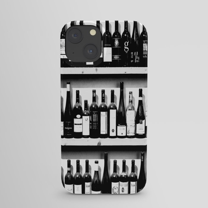 Wine Bottles in Black And White #decor #society6 #buyart iPhone Case