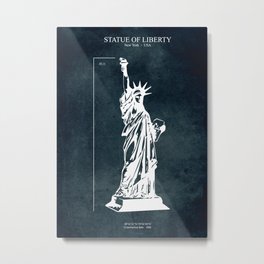 Statue of Liberty Metal Print