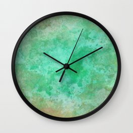 Abstract nature green marble Wall Clock