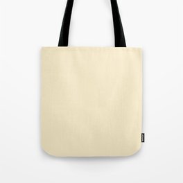 Cream Pastel Yellow Solid Color Pantone Lemon Icing 11-0515 TCX Shades of Yellow Hues Tote Bag