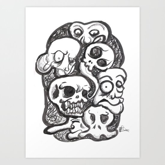 Weird Skecth Art Print
