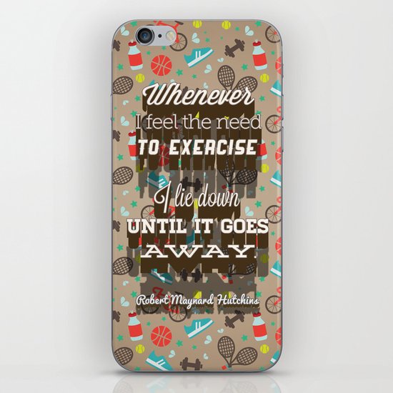 Exercising... iPhone Skin