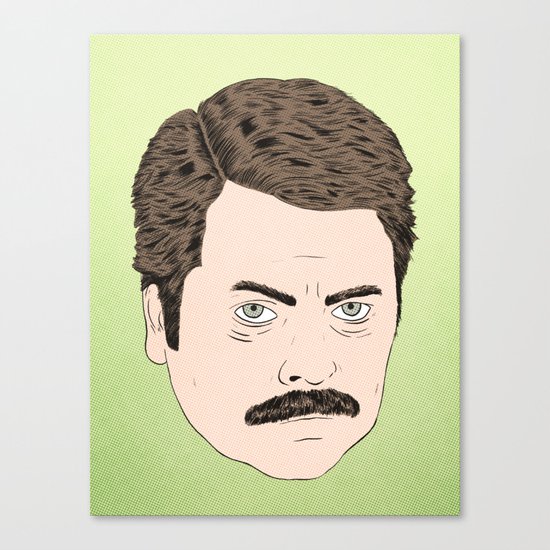 Ron Swanson Canvas Print