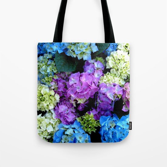 Colorful Flowering Bush Tote Bag