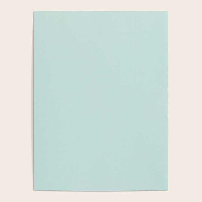 Pastel Solid Blue Art Poster by NewburyBoutique Society6